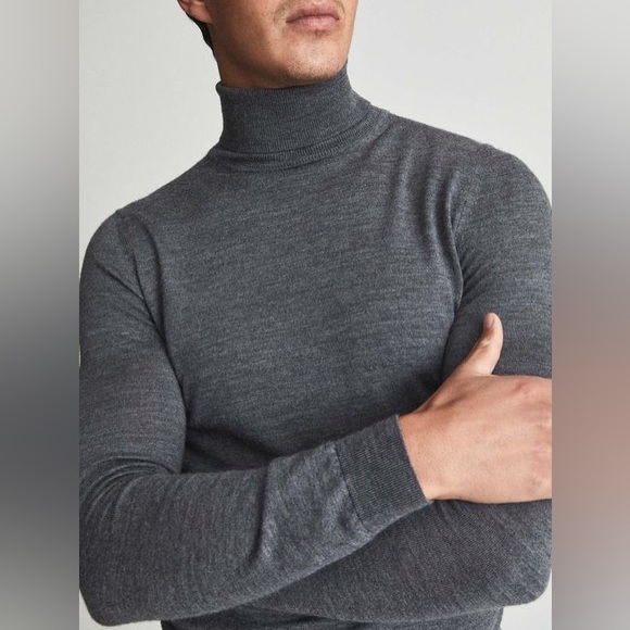 Reiss Caine Merino Wool Rollneck - Picture 3 of 8